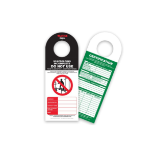 Titan Scaffolding Tags - No Plastic Holders or Cable Tie Required