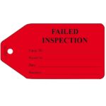 Failed Inspection Tags