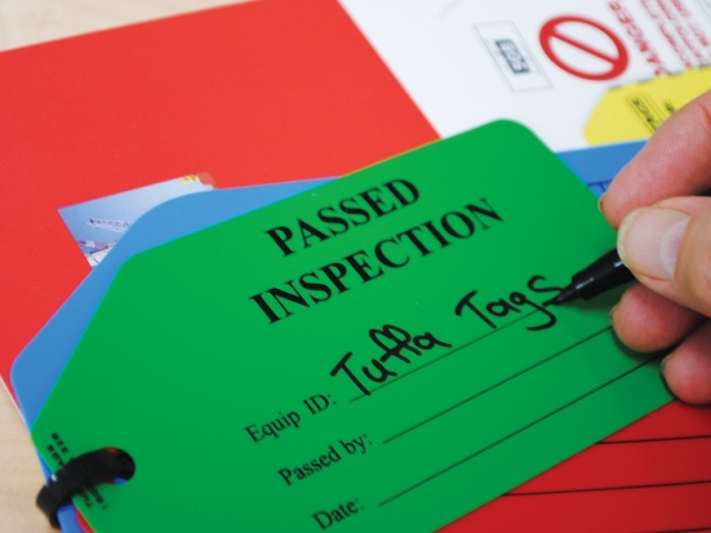 Inspection Tags by Tuffa Products