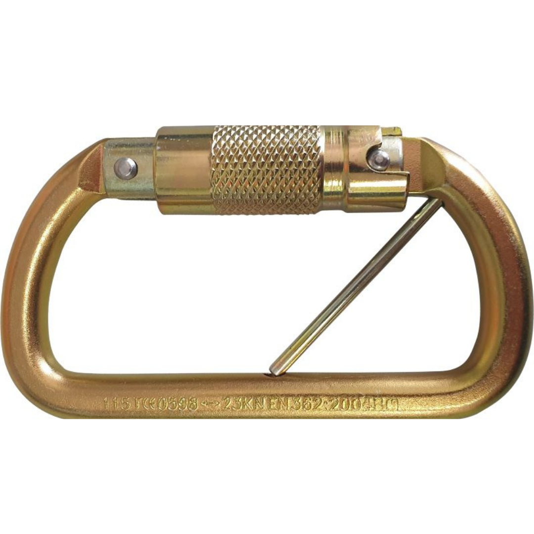 Triple Lock Karabiner with Locking Pin