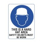 This is a Hard Hat Area Mandatory Sign
