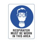 Respirator Must Be Worn In This Area Sign