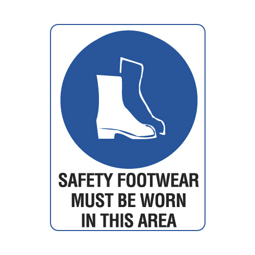 Safety Footwear Must be Worn Sign