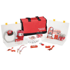 Group Safety Lockout Kit, Electrical Focus with Zenex™ Thermoplastic Padlocks