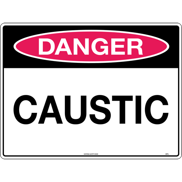 Danger Caustic Signs