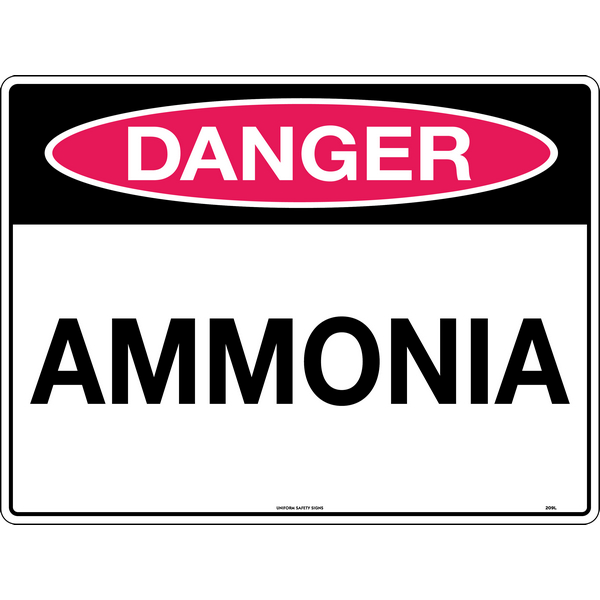 Danger Ammonia Signs