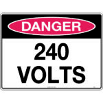 Danger 240 Volts Signs