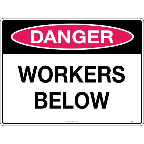 Danger Workers Below Signs