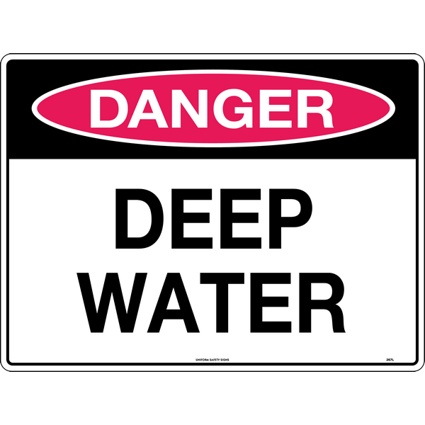 Danger Deep Water Signs