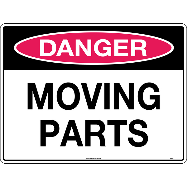 Danger Moving Parts Signs