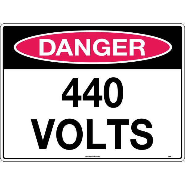 Danger 440 Volts Signs