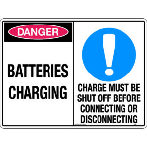 Multi Sign - Batteries Charging Signs