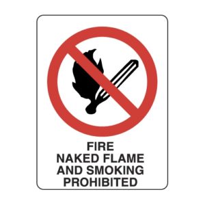 405 Fire Naked Flame And Smoking Prohibited Signs