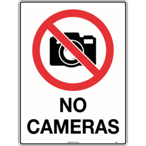 No Cameras Signs