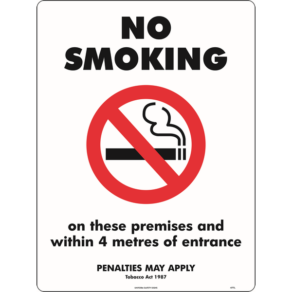 No Smoking - On This Premises Signs