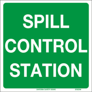 Spill Control Station Signs