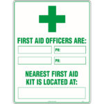 First Aid Officers Are Signs