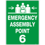 Emergency Assembly Point 6 Signs