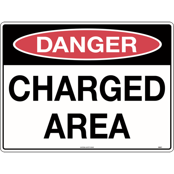 Danger Charged Area Sign