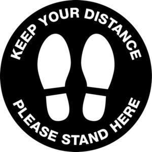 Keep Your Distance - Please Stand Here