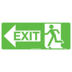 Running Man, Exit (with left arrow) Signs