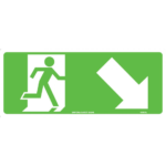 Running Man (with down/right arrow) Signs