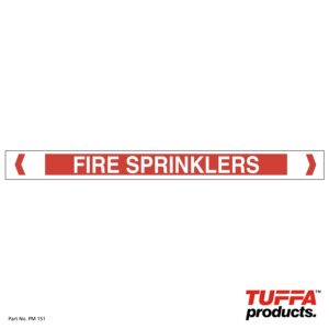 Fire Sprinklers Pipe Marker
