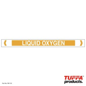 Liquid Oxygen Pipe Marker