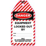 Danger Do Not Start Equipment Lockout Out - LOT01