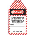 Danger Locked Out Confined Space Entry In Progress Tags – Code CST02