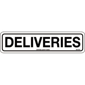 Deliveries Signs