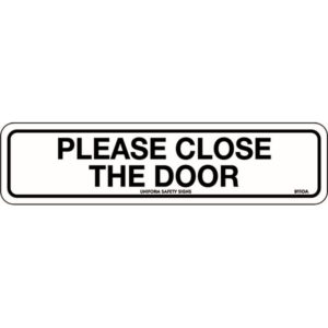 Please Close the Door Signs