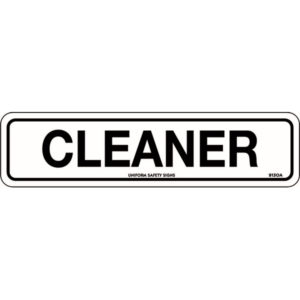 Cleaner Signs