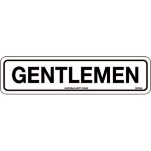 Gentlemen Signs