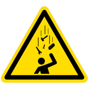 Warning Falling Objects Hazard Decal - Code WDC14