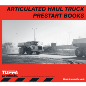 Articulated Haul Truck Prestart Books - inside