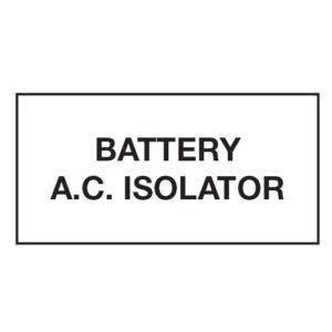 Battery AC Isolator 40x20