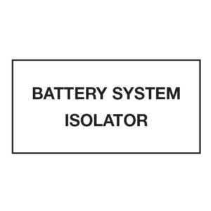 Battery System Isolator 40 x 20