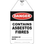 Contains Asbestos Tags (packs of 100)