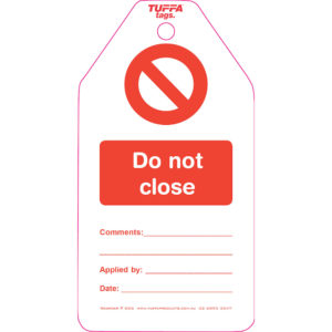 Do Not Close Tags (packs of 100)