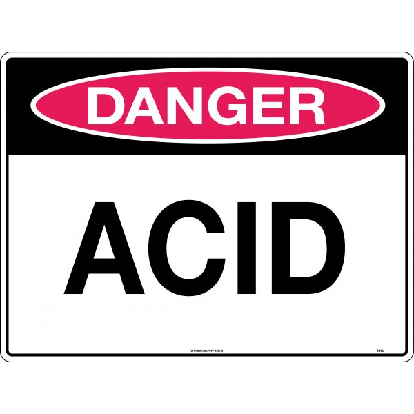 Danger Acid Signs