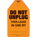 Do Not Unplug Tags (packs of 100)