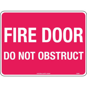 Fire Door Do Not Obstruct