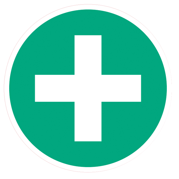 First Aid Cross Safety Decals