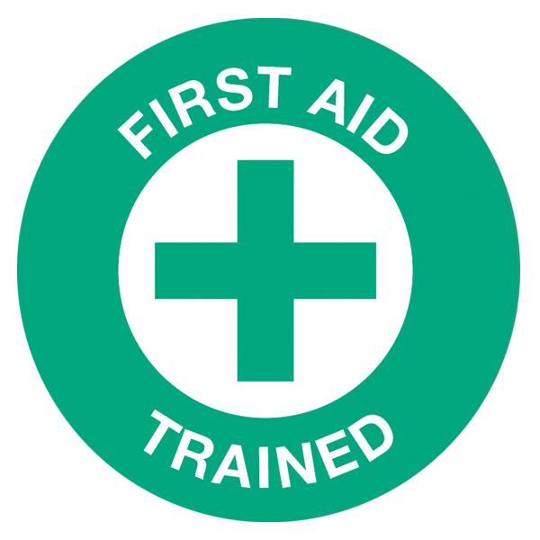 First Aid Trained Safety Decals