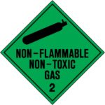 Non-Flammable Non-Toxic Gas 2 Sign