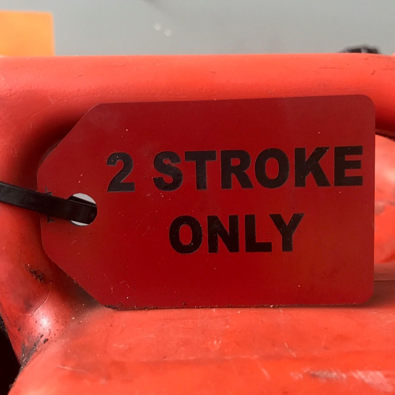 2 Stroke Only Engraved Plastic Labels