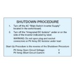 Integrated DC IsolatorShutdown Procedure 140x80
