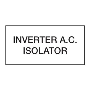 Inverter AC Isolator 20 x 40