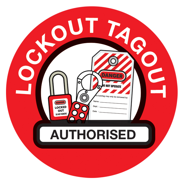 Lockout Tagout Safety Decals